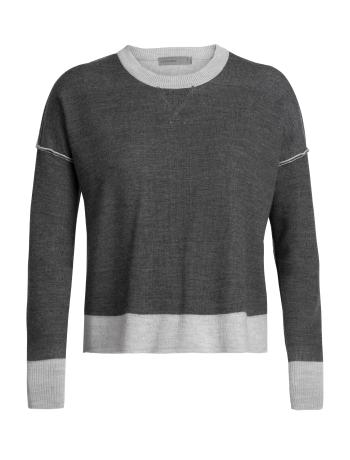 dámský merino svetr ICEBREAKER Wmns Carrigan Sweater Sweatshirt, Black velikost: XS