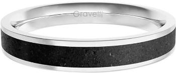 Gravelli Prsten s betonem Fusion Thin ocelová/antracitová GJRWSSA101 56 mm