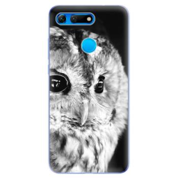 Odolné silikonové pouzdro iSaprio - BW Owl - Huawei Honor View 20