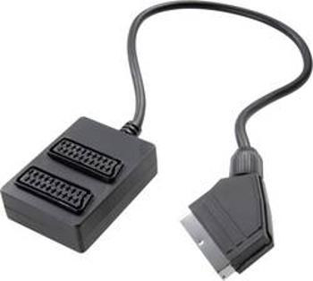 SCART TV, monitor Y adaptér SpeaKa Professional SP-7869900, 20.00 cm, černá