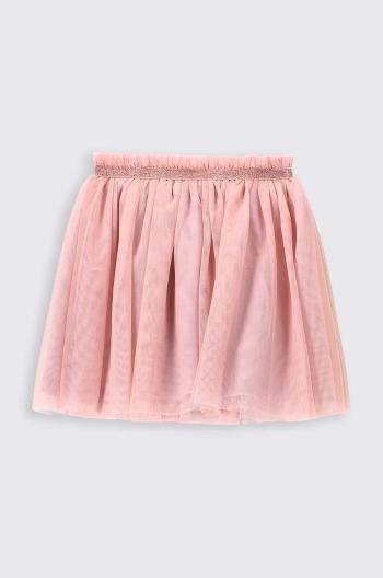 Dětská sukně Coccodrillo růžová barva, mini, áčková