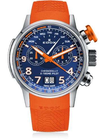 EDOX Chronorally Quartz Chronograph 38001-TINOCAO-BUO3