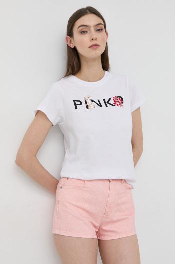 Tričko Pinko bílá barva