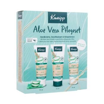 Kneipp Aloe Vera dárková kazeta sprchový gel Aloe Vera 75 ml + krém na ruce Aloe Vera 75 ml + tělové mléko Aloe Vera 75 ml pro ženy