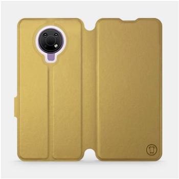 Mobiwear flip pouzdro pro Nokia G10 - Gold&Orange (5903516831364)