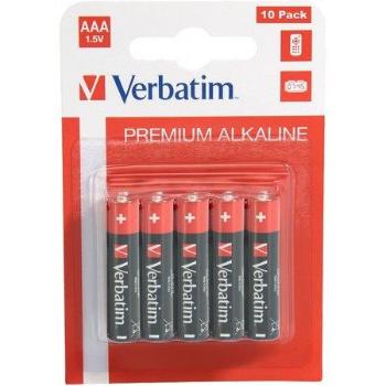 VERBATIM alkalická baterie 1,5V AAA/ blistr 10ks