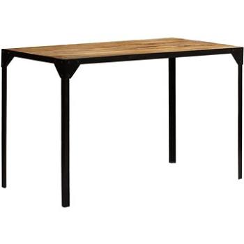 Jídelní stůl 120 cm masivní hrubé mangovníkové dřevo a ocel (246630)