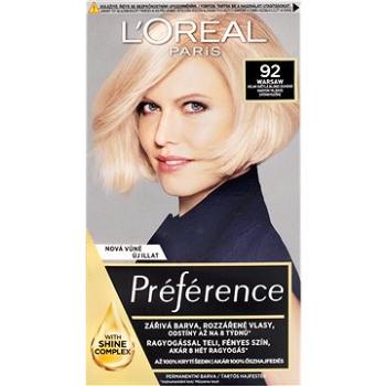 L'ORÉAL PARIS Préférence 92 Světlá blond duhová (3600521434765)