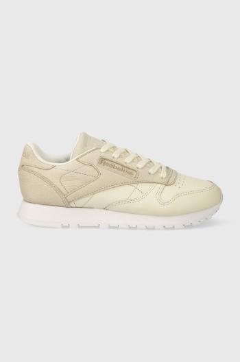 Kožené sneakers boty Reebok Classic Leather Sea You Later béžová barva, BD3105-cream