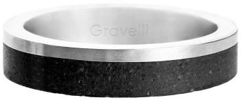 Gravelli Betonový prsten Edge Slim ocelová/antracitová GJRUSSA0021 66 mm