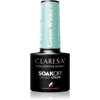 Claresa SoakOff UV/LED Color Green Winks gelový lak na nehty odstín 4 5 g