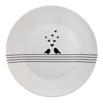 Porcelánový jídelní talíř s ptáčky Love Birds - Ø 26*2 cm LBSFP
