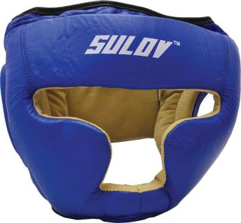 Chránič hlavy uzavřený SULOV, kožený, modrý Box velikost: M