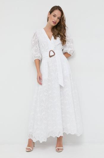 Šaty Ivy & Oak Marie bílá barva, maxi, áčková