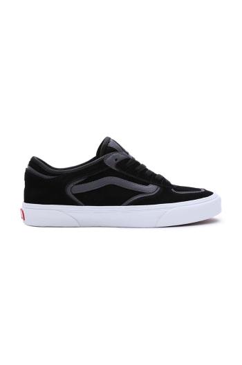 Semišové tenisky Vans Rowley Classic černá barva, VN0009QJKOU1