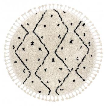 Dywany Łuszczów Kusový koberec Berber Tetuan B751 cream kruh - 120x120 (průměr) kruh cm Béžová