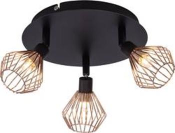 Stropní lampa halogenová žárovka G9 99 W Brilliant Dalma 21034/76 černá, měděná