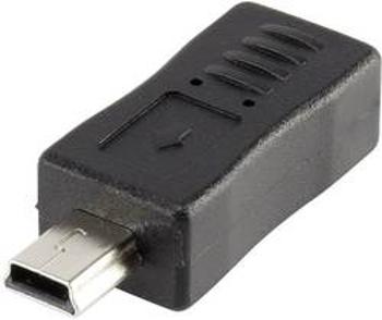 USB adaptér Renkforce 1x miniUSB 2.0 zástrčka ⇔ 1x microUSB 2.0 zásuvka, černá