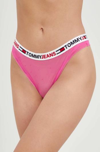 Tanga Tommy Hilfiger růžová barva