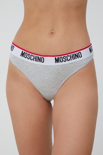 Tanga Moschino Underwear šedá barva
