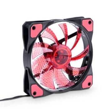 Akyga System fan 15 LED red AW-12C-BR Molex / 3-pin 120x120 mm, AW-12C-BR
