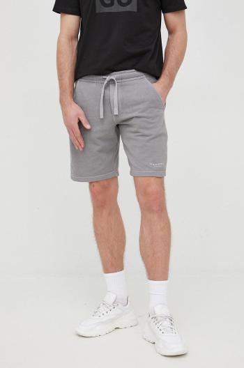 Bavlněné šortky Marc O'Polo pánské, šedá barva
