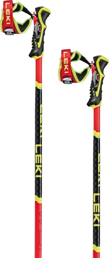 Leki WCR SL 3D - bright red/black/neonyellow 135