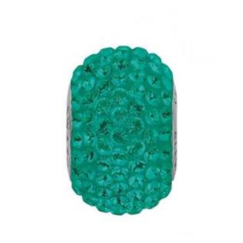 Šperky4U Navlékací přívěšek korálek s krystaly Swarovski®, Emerald - LV0000-EM