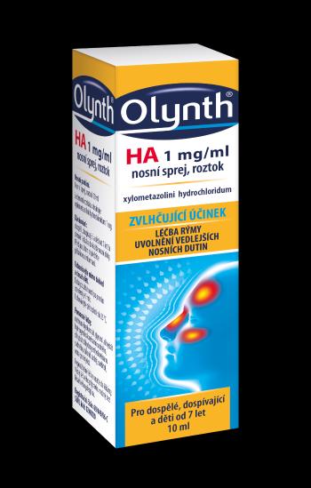 Olynth HA 1 mg/ml nosní sprej, roztok pro léčbu rýmy u dospělých a dětí od 7 let, 10 ml