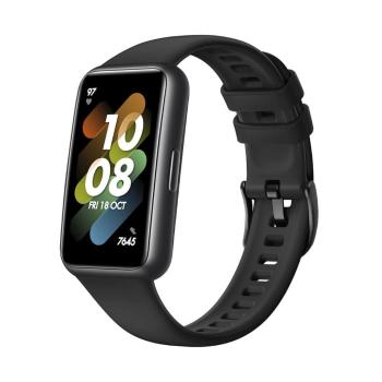 FIXED Silikonový řemínek Silicone Strap pro Huawei Band 7 FIXSSTB-1053-BK, černý