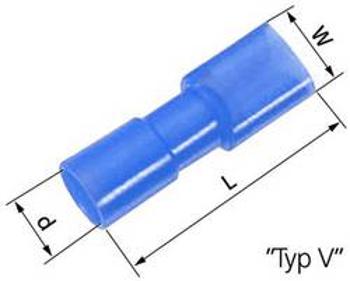 Faston zásuvka LAPP 61794969 4.8 mm x 0.8 mm, 180 °, plná izolace, modrá, 100 ks