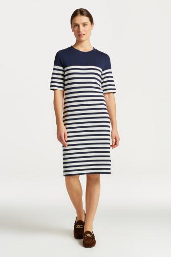 ŠATY GANT STRIPED SS T-SHIRT DRESS modrá M