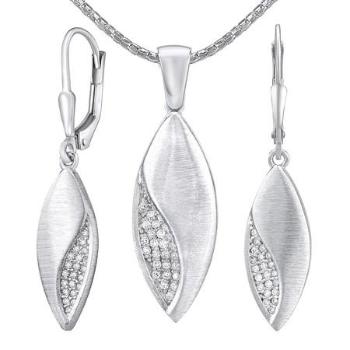 Silvego stříbrný set šperků Gracie náušnice a přívěsek QRZS205