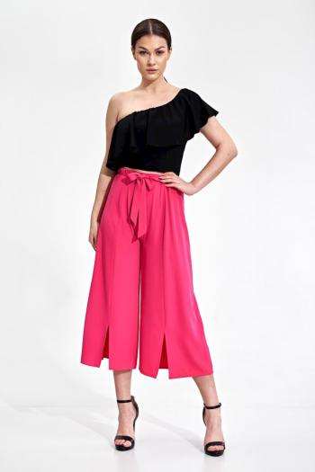 Růžové culottes kalhoty M860