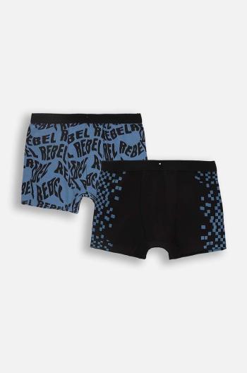 Dětské bavlněné boxerky Coccodrillo 2-pack modrá barva, PANTS