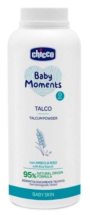 Chicco dětský pudr Baby Moments s rýžovým škrobem 95 % přírodních složek 150 g