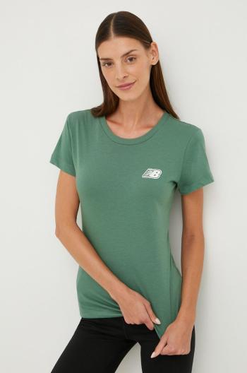 Tričko New Balance zelená barva