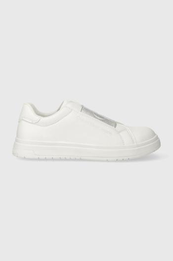 Dětské sneakers boty Calvin Klein Jeans bílá barva