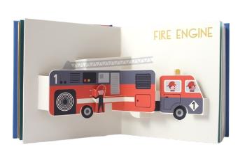 Dopravní prostředky, kniha pro malé děti od 1 roku, pop-up 3D