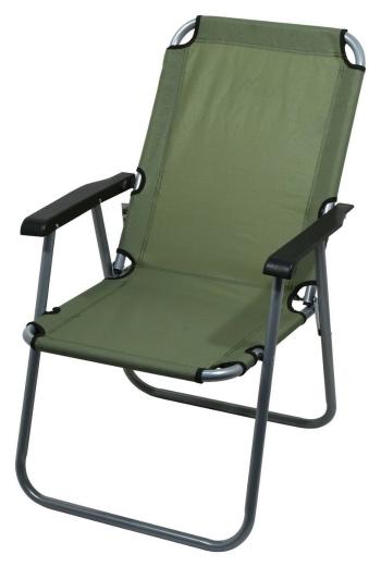 Židle kempingová skládací LYON tmavě zelená CATTARA