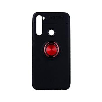 TopQ Xiaomi Redmi Note 8 silikon černý s červeným prstenem 46384 (Sun-46384)