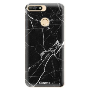 Odolné silikonové pouzdro iSaprio - Black Marble 18 - Huawei Y6 Prime 2018