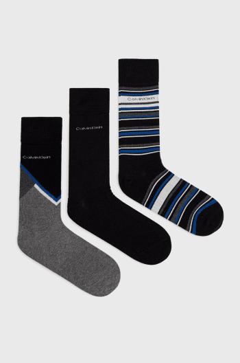 Ponožky Calvin Klein pánské, šedá barva