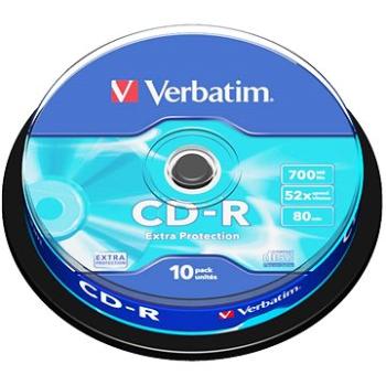 VERBATIM CD-R 700MB, 52x, spindle 10 ks (43437)