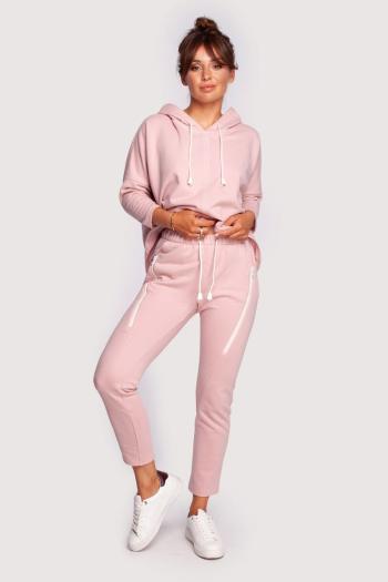 Světle růžové teplákové kalhoty B240