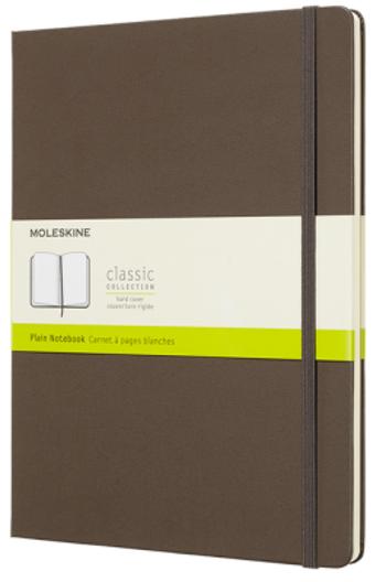 Moleskine - zápisník tvrdý, čistý, hnědý XL