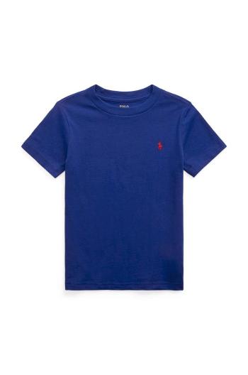 Dětské bavlněné tričko Polo Ralph Lauren tmavomodrá barva, 322832904092