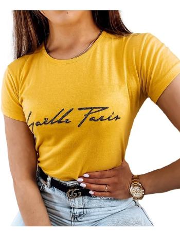 žluté tričko s nápisem gazelle vel. XL