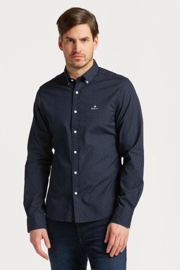 KOŠILE GANT D1. SLIM MICRO PRINT OXFORD SHIRT modrá XXL