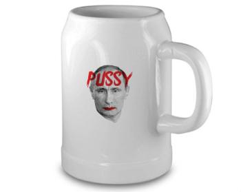 Pivní půllitr Pussy Putin